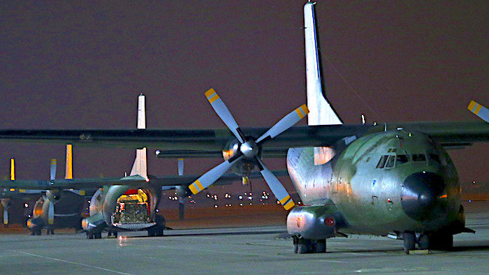 transport planes tarmac