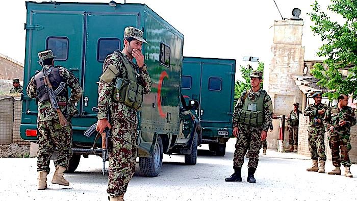Click to enlarge Afghan soldiers