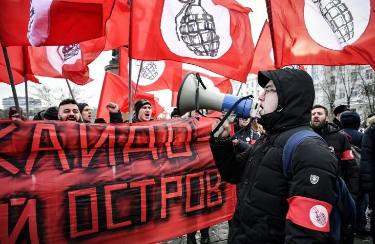 Click to enlarge Russian Protestors