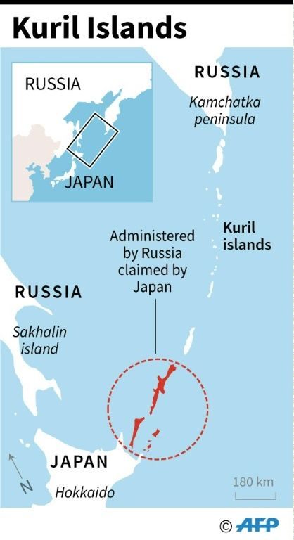 Click to enlarge Kuril Island Map