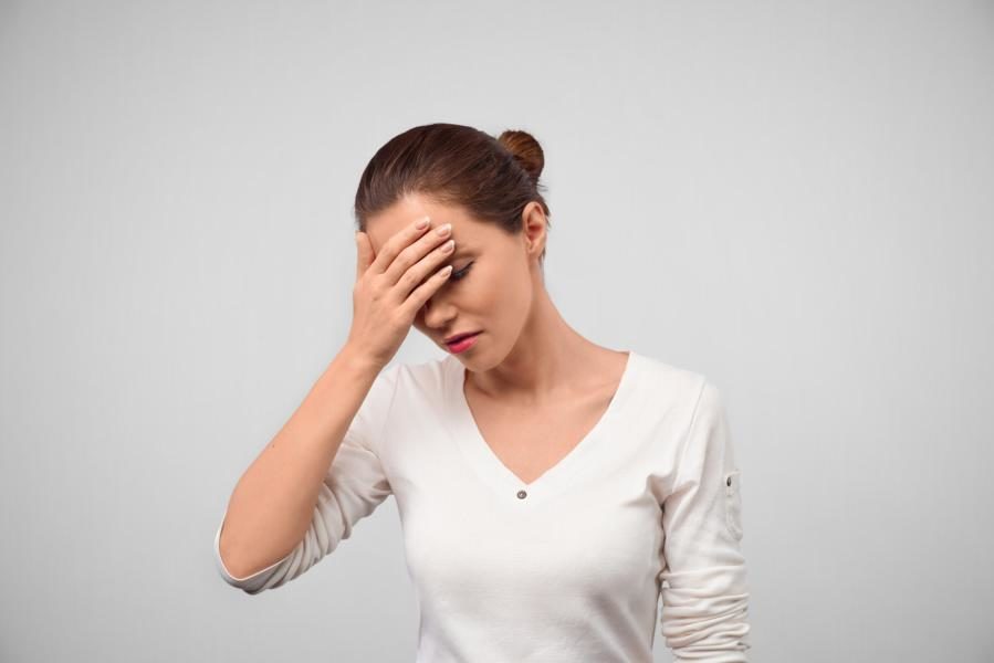 depressed woman