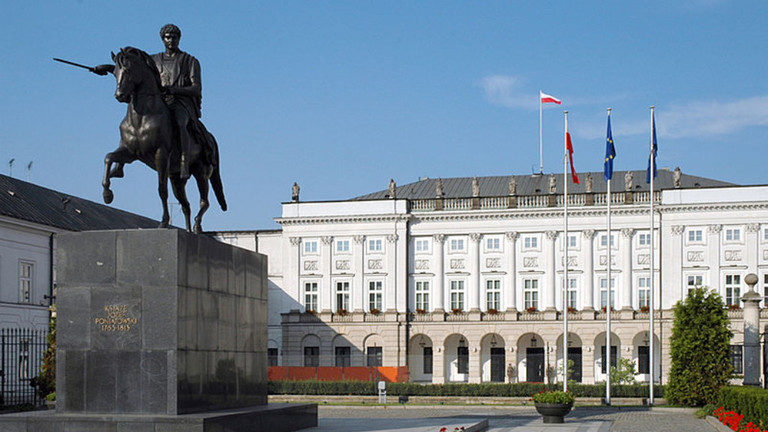Polish Presidential Palace in Warsaw