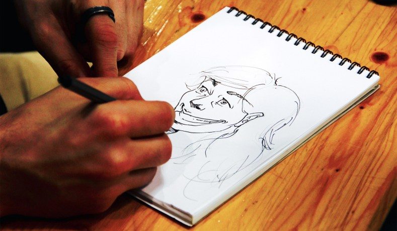 Click to enlarge cartoon sketch