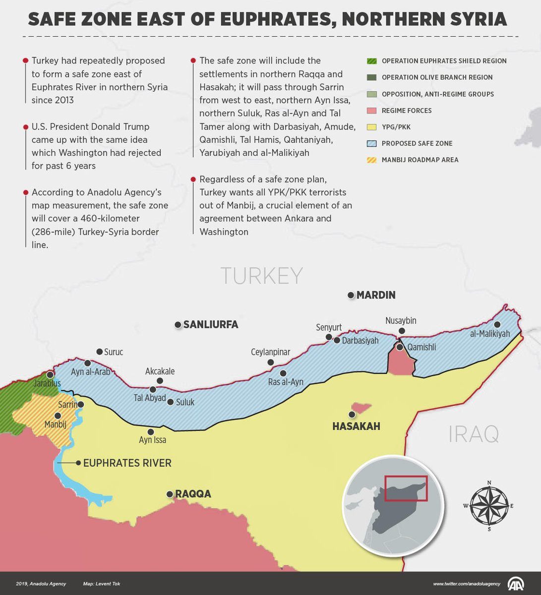 Syria territory control map