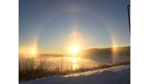 Sun dog over W Michigan