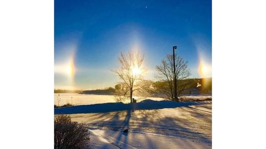 Click to enlarge Sun dog over W MI