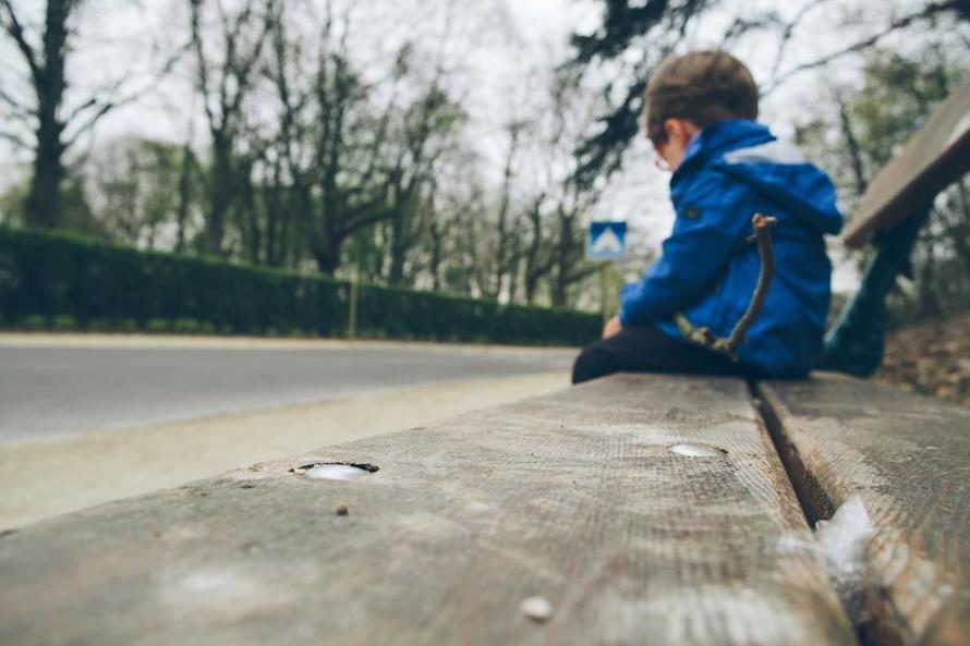 Click to enlarge boy on bench