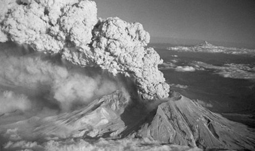 Mt St Helens eruption