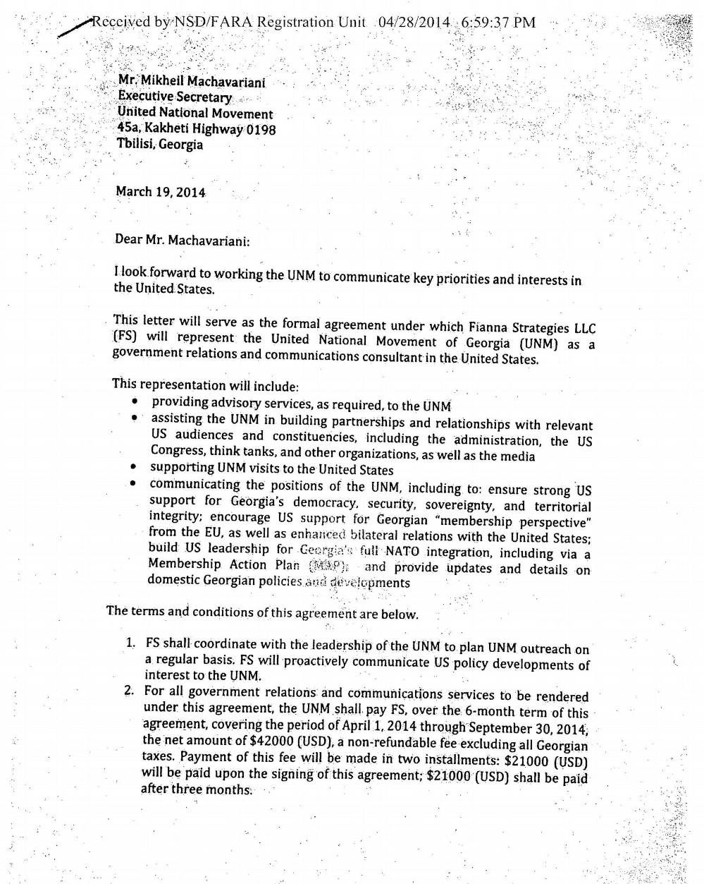 Click to enlarge molly mckew letter Saakashvili