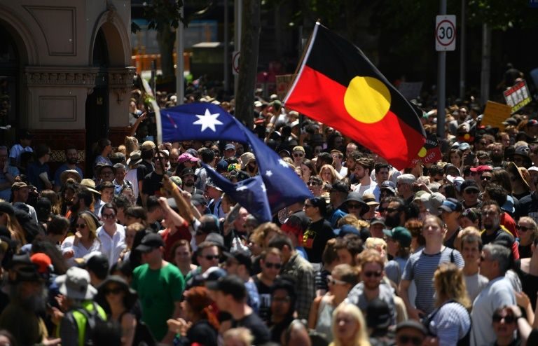 Click to enlarge Australia Day Protesters