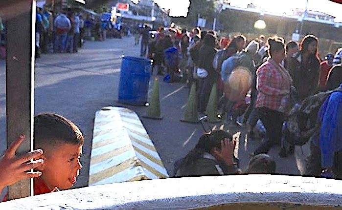 Click to enlarge Migrant caravan