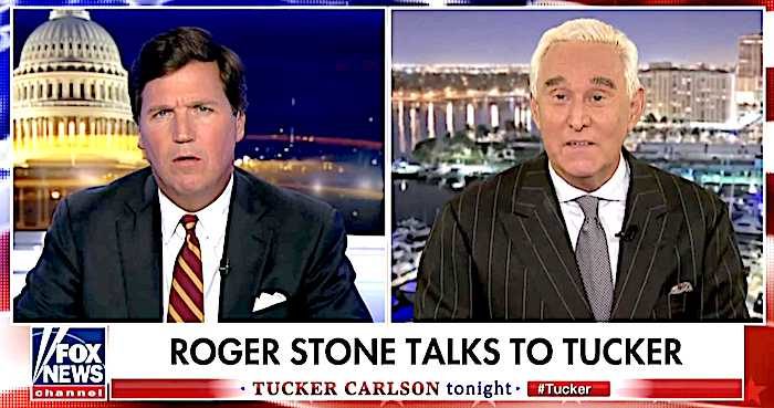 Click to enlarge Tucker Carlson Roger Stone