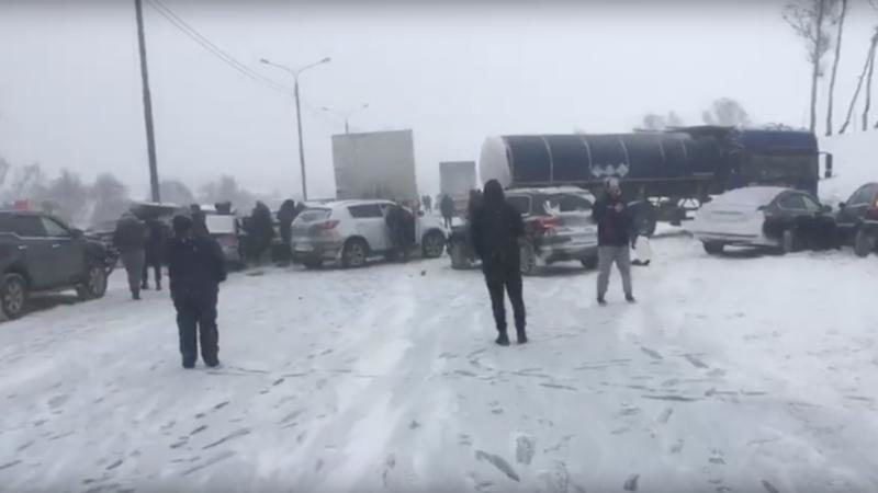 Moscow blizzard