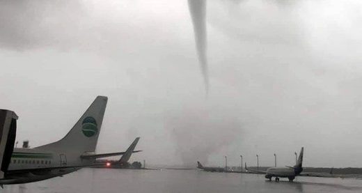 Turkey airport tornado