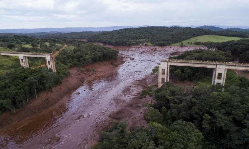 bridge destroyed dam collapse brazil