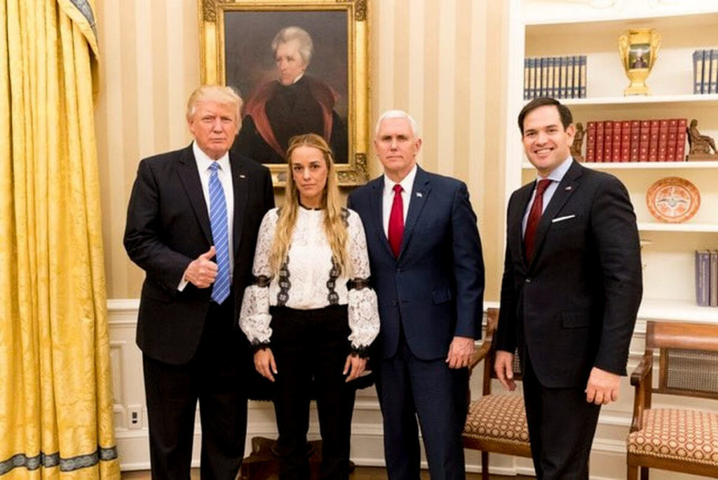 Trump with Leopoldo Lopez