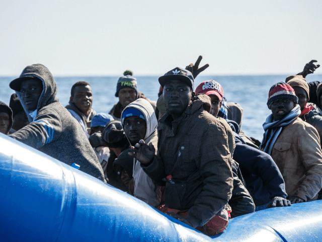 Migrant ferry Italian coast