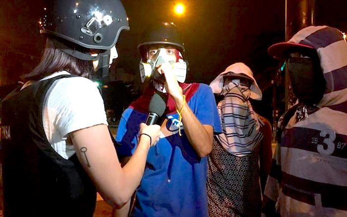 Abby Martin interviews protesters