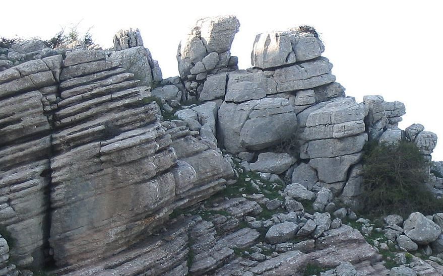 Limestone formations