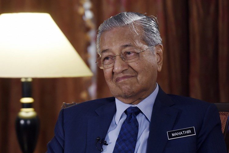 Malaysian premier Mahathir Mohamed