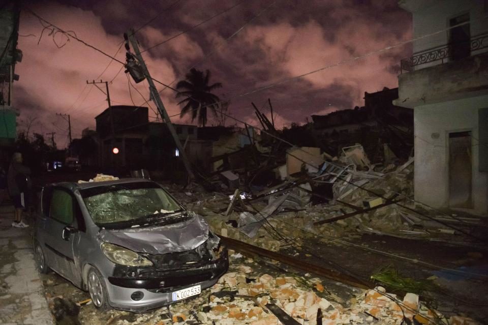 The tornado struck on Sunday evening devastating homes in Havana