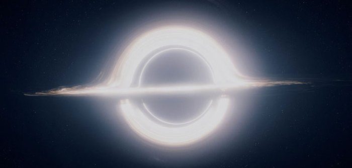 Click to enlarge Interstellar's black hole Gargantua.