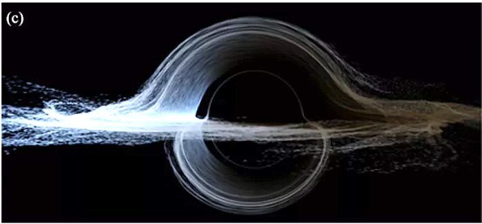 Click to enlarge simulation black hole