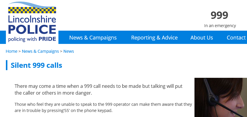 Click to enlarge uk emergency call