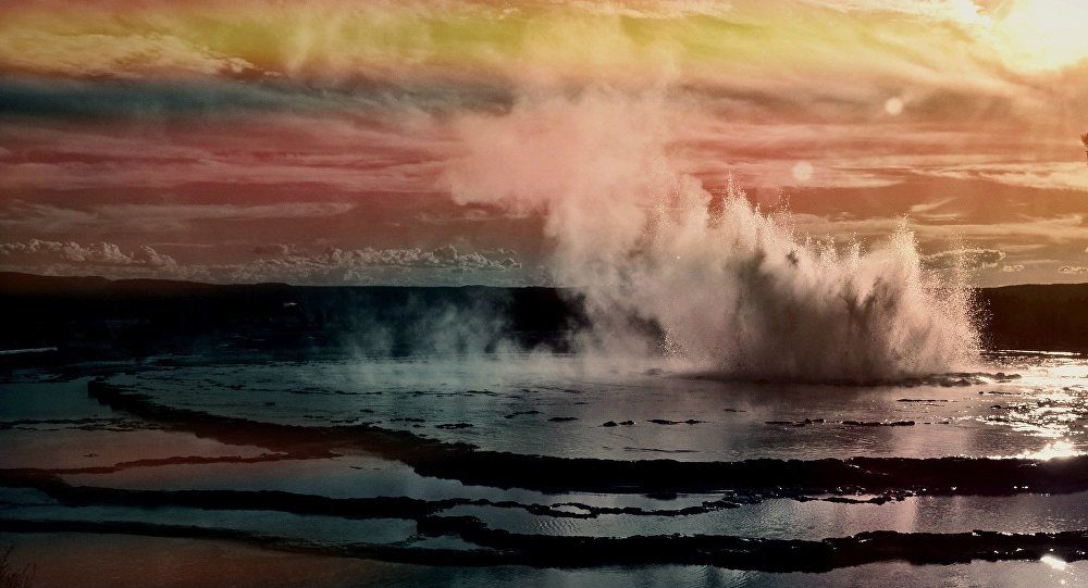 Yellowstone geyser