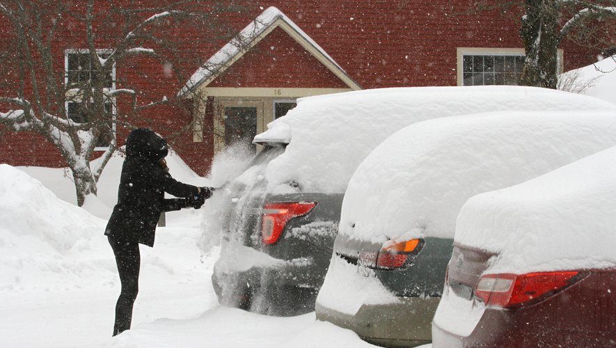 Click to enlarge snow, Wilder, Vermont (Nouvelle-Angleterre)