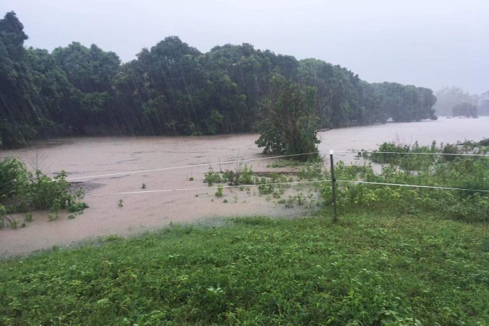 The downpour caused Leichhardt Creek