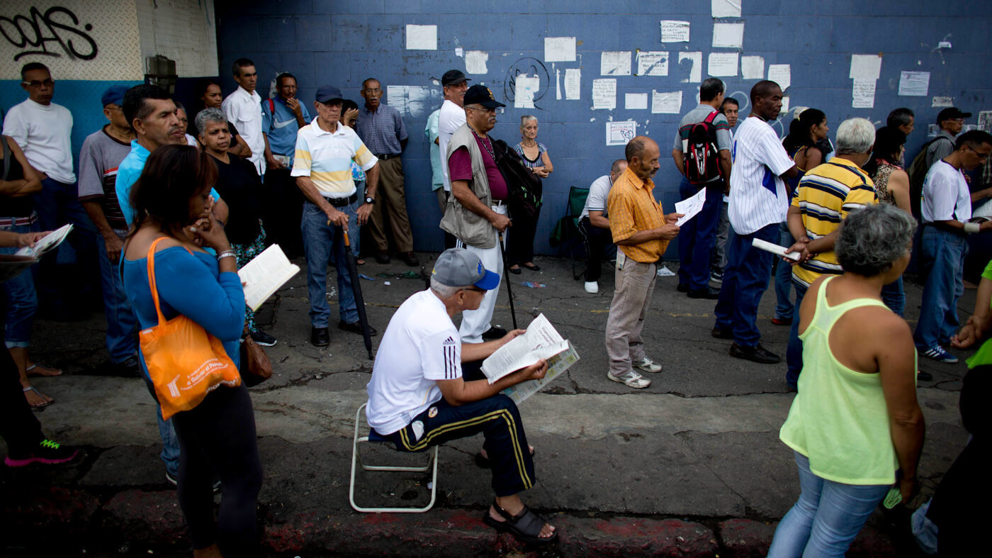 polling station in Caracas