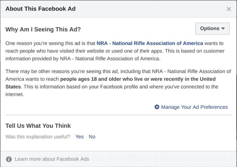 Facebook ad blocker info