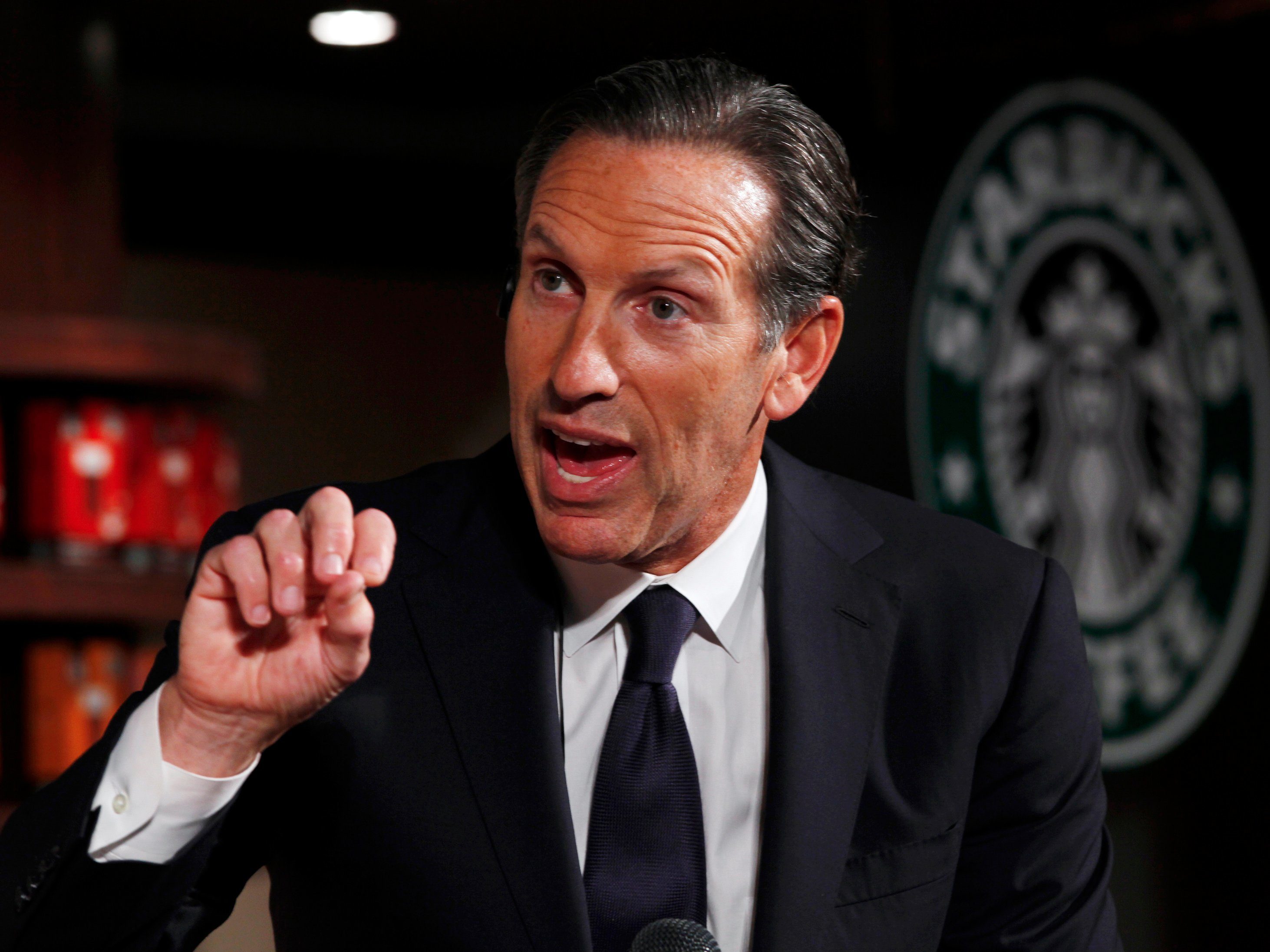 Click to enlarge Starbucks Howard Schultz
