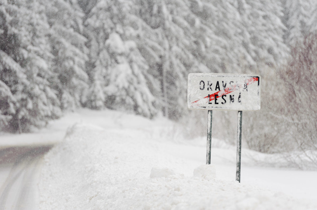 snow sign
