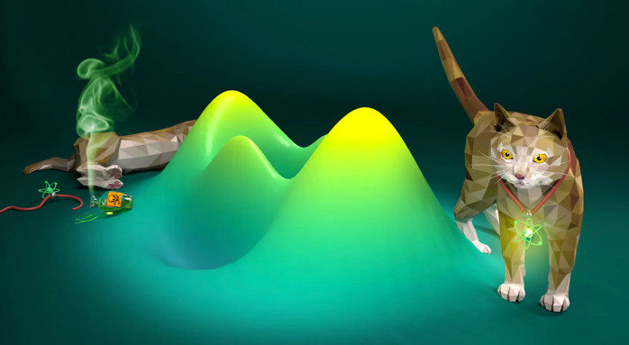 Click to enlarge Laser Schrodinger' cats
