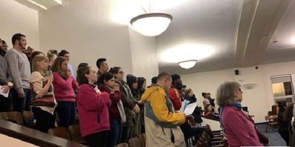 Click to enlarge school meeting