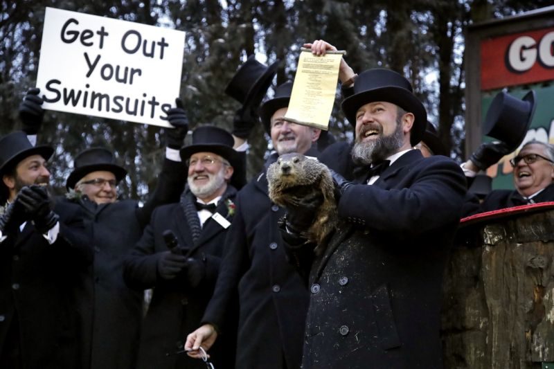Groundhog Club co-handler Al Dereume