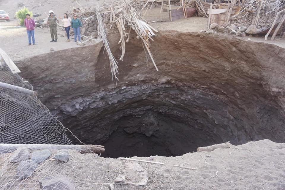sinkhole chile 2019