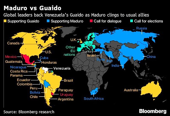 Maduro/Guaido map