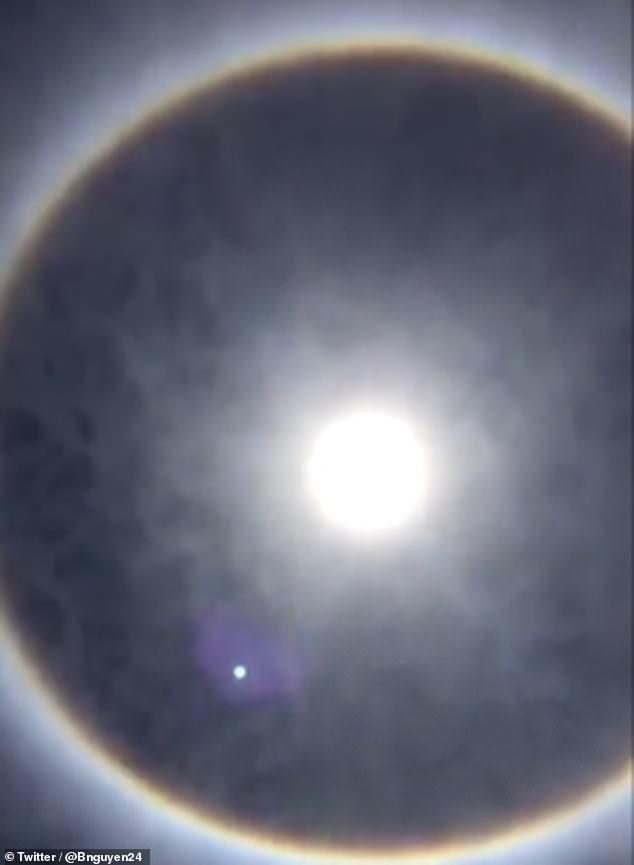 Sun halo over Malaysia