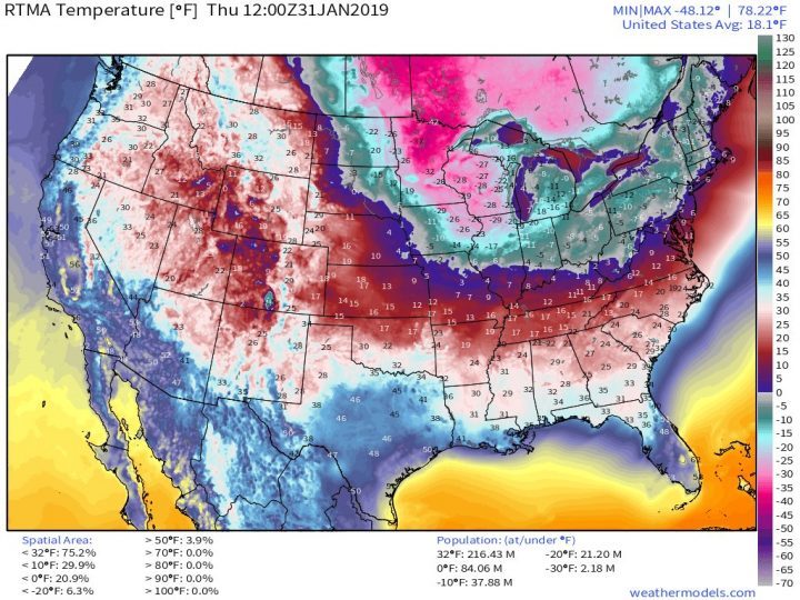 cold weather map