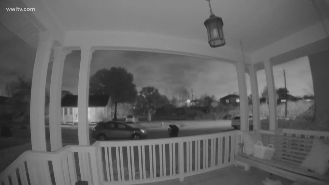 Home surveillance camera captures mysterious boom in New Orleans