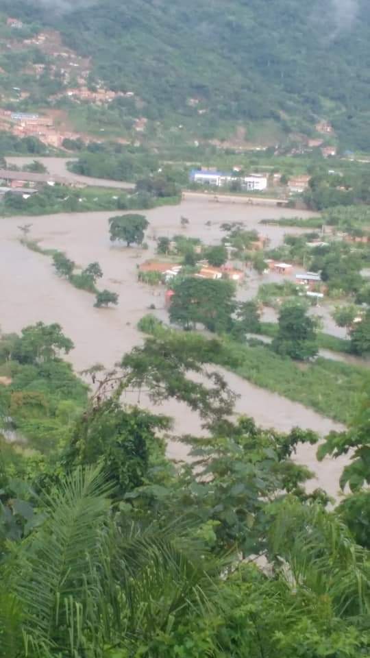 Floods in Caranavi, La PAz Department, Bolivia, February 2019.