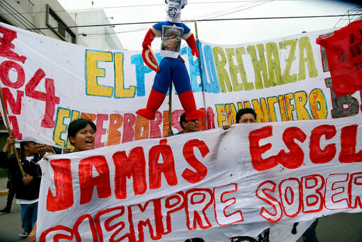 Click to enlarge IMF protest Peru