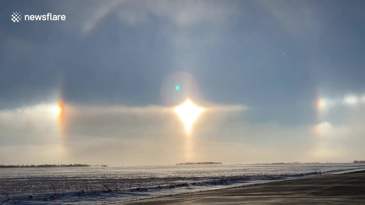 Sun dog over MN