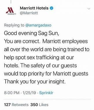 Marriot tweet