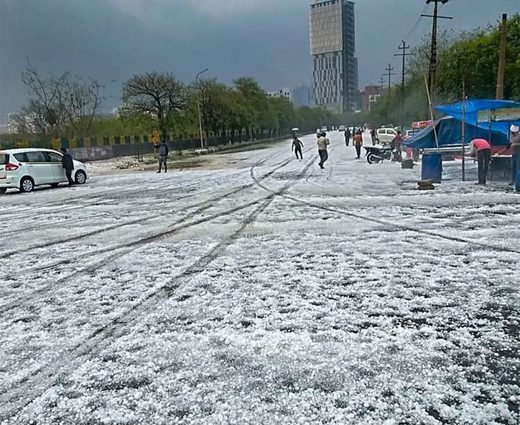 Delhi hailstorm