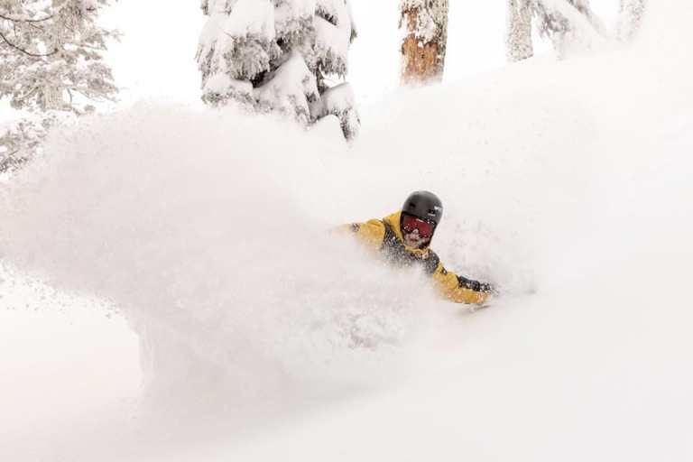 Click to enlarge Andy Finch, ripping into some fresh powder