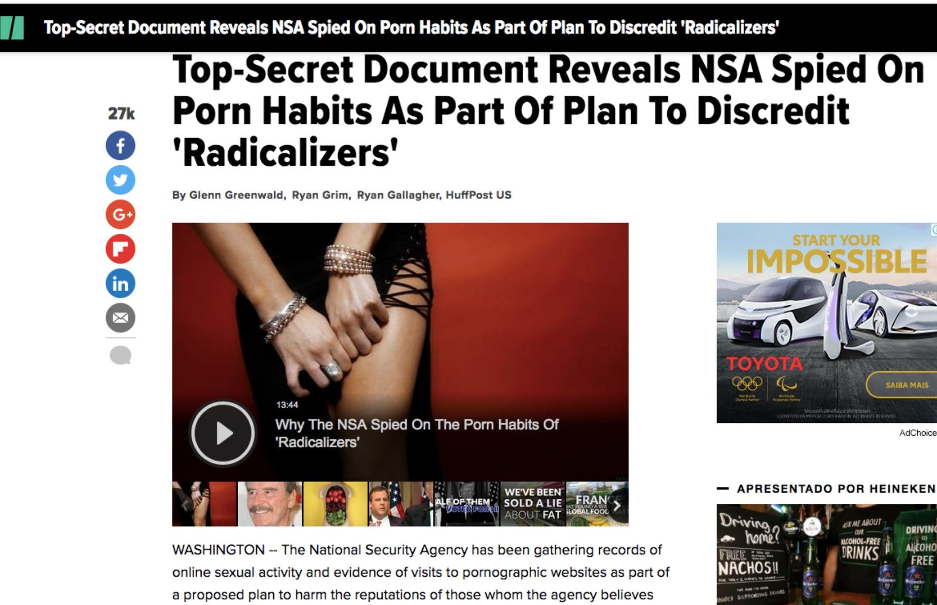 NSA spying porn habits